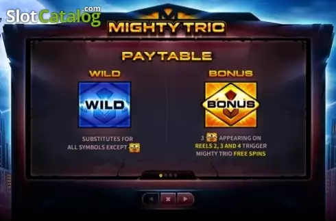 Скрин5. Mighty Trio слот