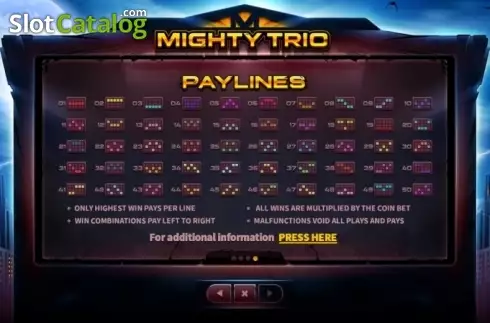 Скрин8. Mighty Trio слот