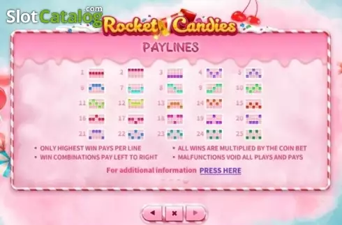 Скрин9. Rocket Candies слот