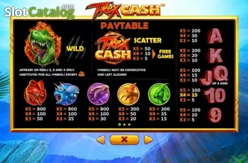 Скрин5. T-Rex Cash слот