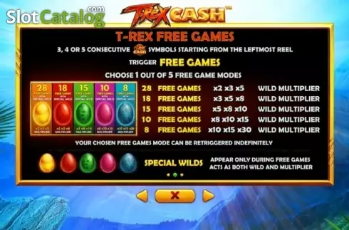 Скрин6. T-Rex Cash слот