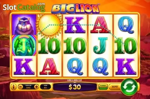 Скрин3. Big Lion слот