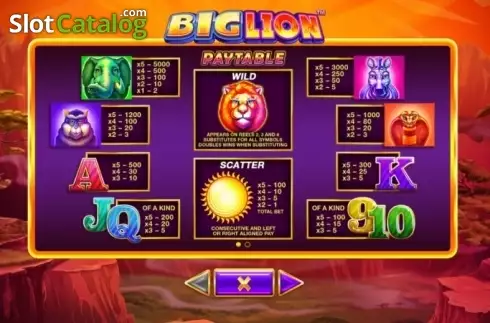 Скрин6. Big Lion слот