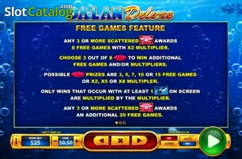 Скрин6. Da Lan Deluxe слот