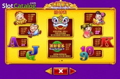 Скрин5. Song Cai Tong Zi слот