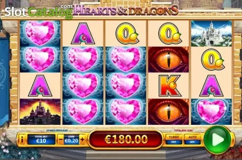 Скрин3. Hearts and Dragons слот