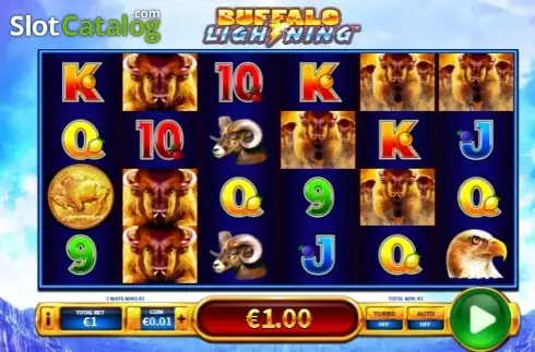 Скрин3. Buffalo Lightning слот