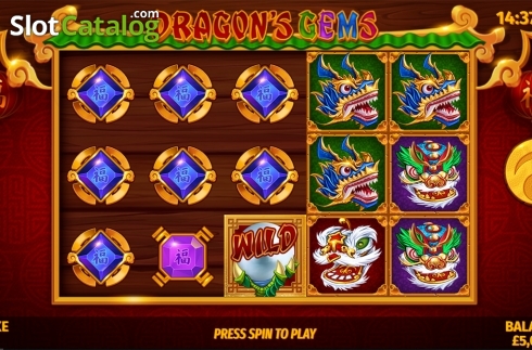 Скрин2. Dragons Gems слот
