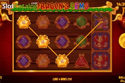 Скрин3. Dragons Gems слот