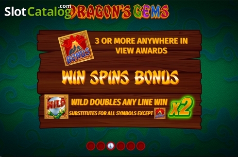 Скрин7. Dragons Gems слот