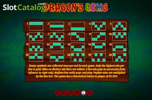 Скрин9. Dragons Gems слот