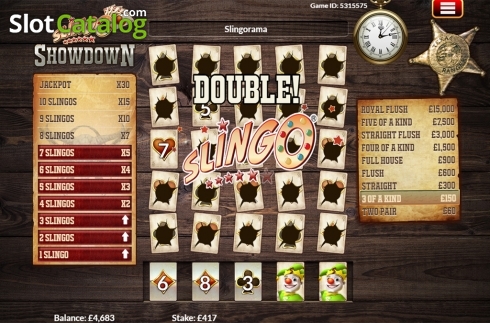 Скрин5. Slingo Showdown слот