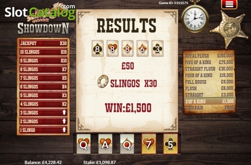 Скрин6. Slingo Showdown слот