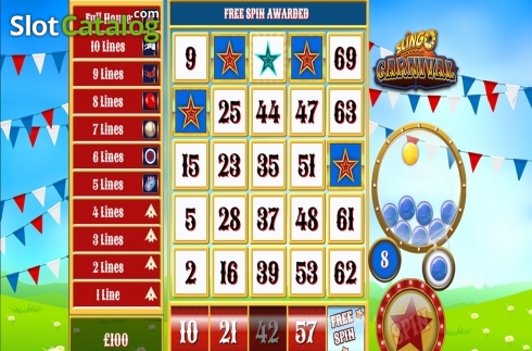 Скрин3. Slingo Carnival слот
