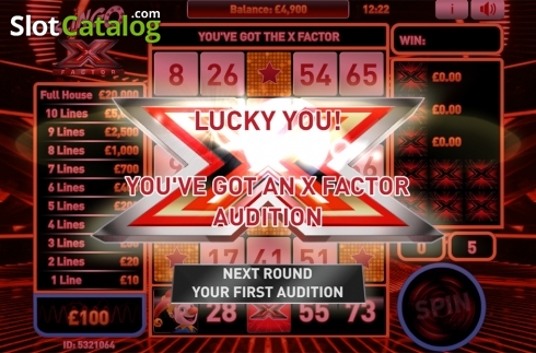 Скрин4. Slingo X Factor слот