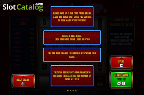 Скрин7. Slingo Ante Up слот