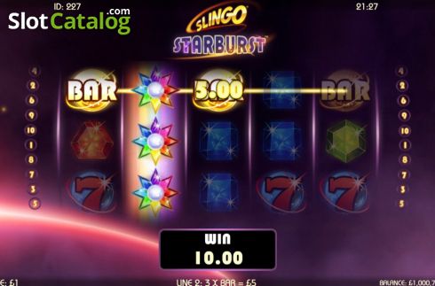 Скрин9. Slingo Starburst слот