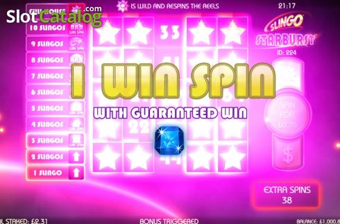 Скрин6. Slingo Starburst слот