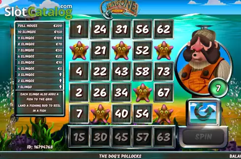 Скрин4. Slingone Fishin слот