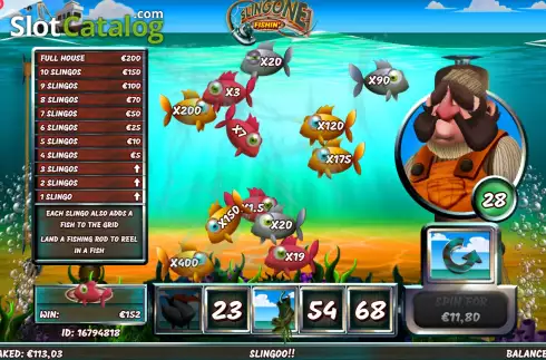 Скрин7. Slingone Fishin слот