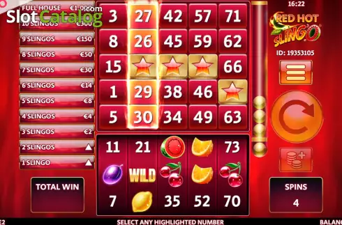 Скрин4. Red Hot Slingo слот