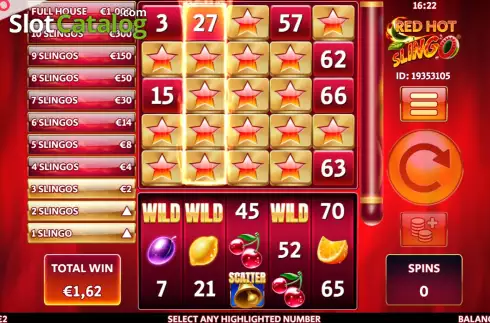 Скрин6. Red Hot Slingo слот