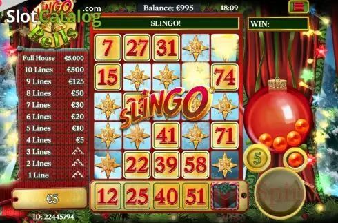 Скрин6. Slingo Bells слот