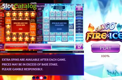 Скрин2. Slingo Fire and Ice слот