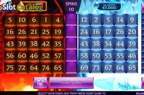 Скрин3. Slingo Fire and Ice слот
