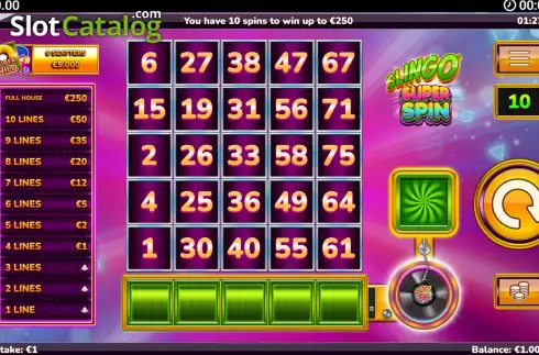 Скрин3. Slingo Super Spin слот