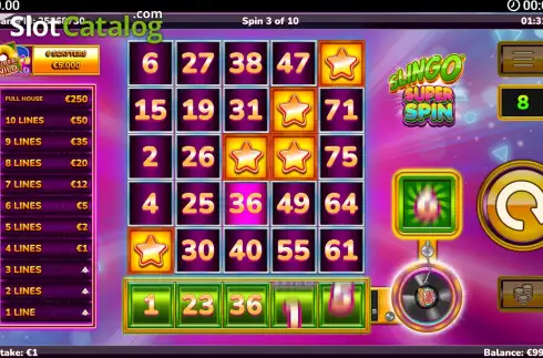 Скрин4. Slingo Super Spin слот