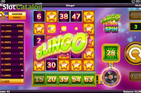 Скрин5. Slingo Super Spin слот