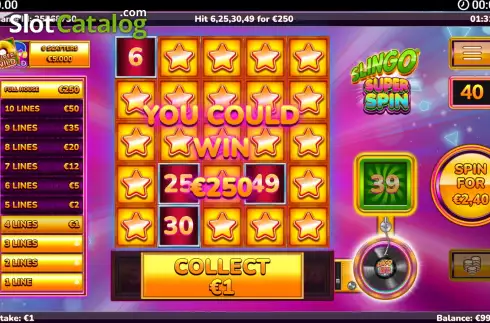 Скрин6. Slingo Super Spin слот