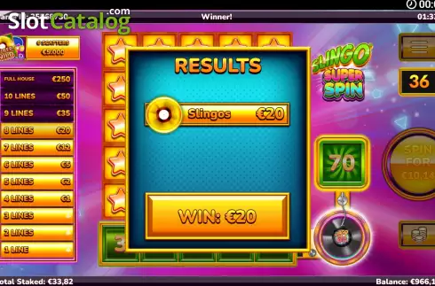 Скрин8. Slingo Super Spin слот