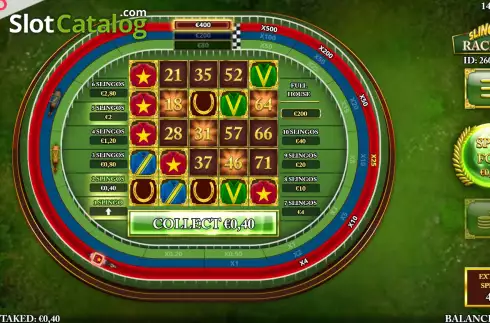 Скрин8. Slingo Racing слот