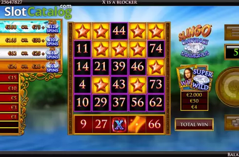 Скрин5. Slingo Da Vinci Diamonds слот