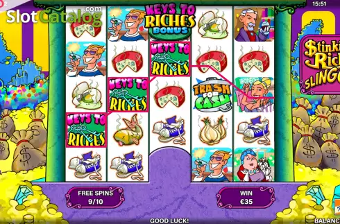 Скрин9. Stinkin Rich Slingo слот