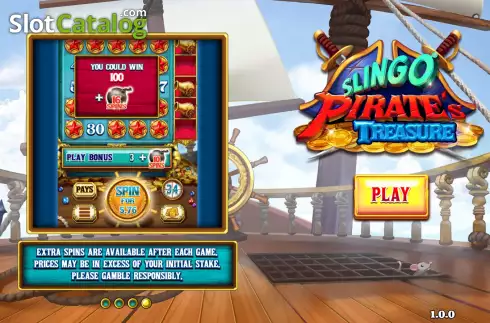 Скрин2. Slingo Pirate's Treasure слот