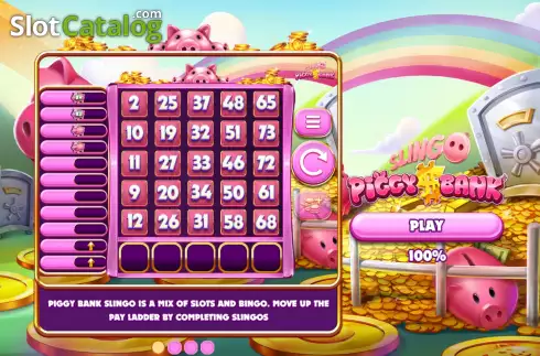 Скрин2. Slingo Piggy Bank слот