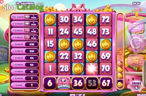 Скрин5. Slingo Piggy Bank слот