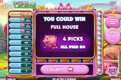 Скрин8. Slingo Piggy Bank слот