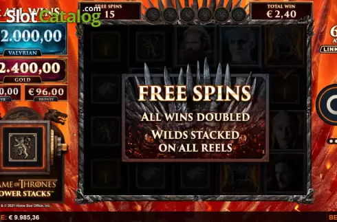Скрин5. Game of Thrones Power Stacks слот