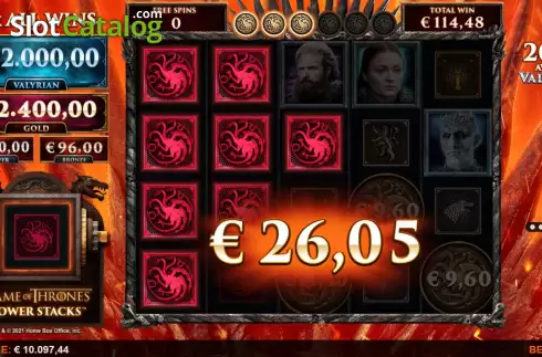 Скрин8. Game of Thrones Power Stacks слот