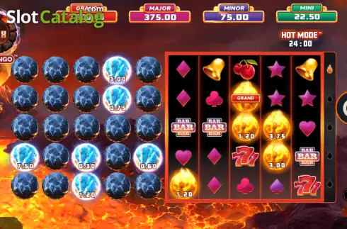 Скрин2. Eruption Blaze CASHINGO Rumble слот