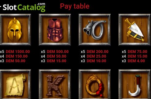 Скрин7. Spartan Warrior (Slot Exchange) слот