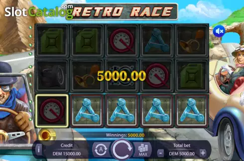 Скрин3. Retro Race слот