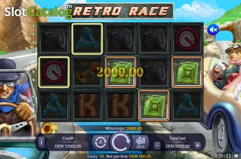Скрин4. Retro Race слот