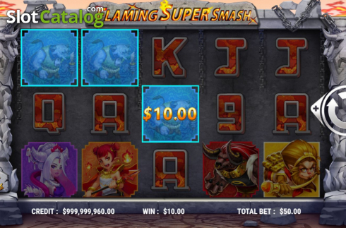 Скрин3. Flaming Super Smash слот
