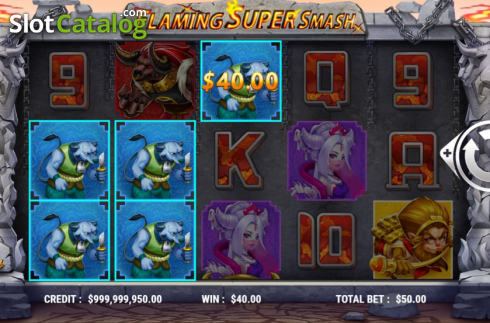 Скрин4. Flaming Super Smash слот