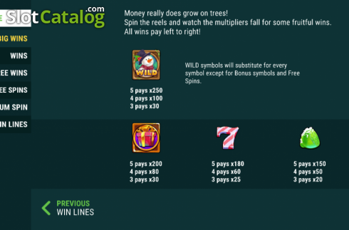 Скрин5. Money Grows on Trees Christmas Edition слот